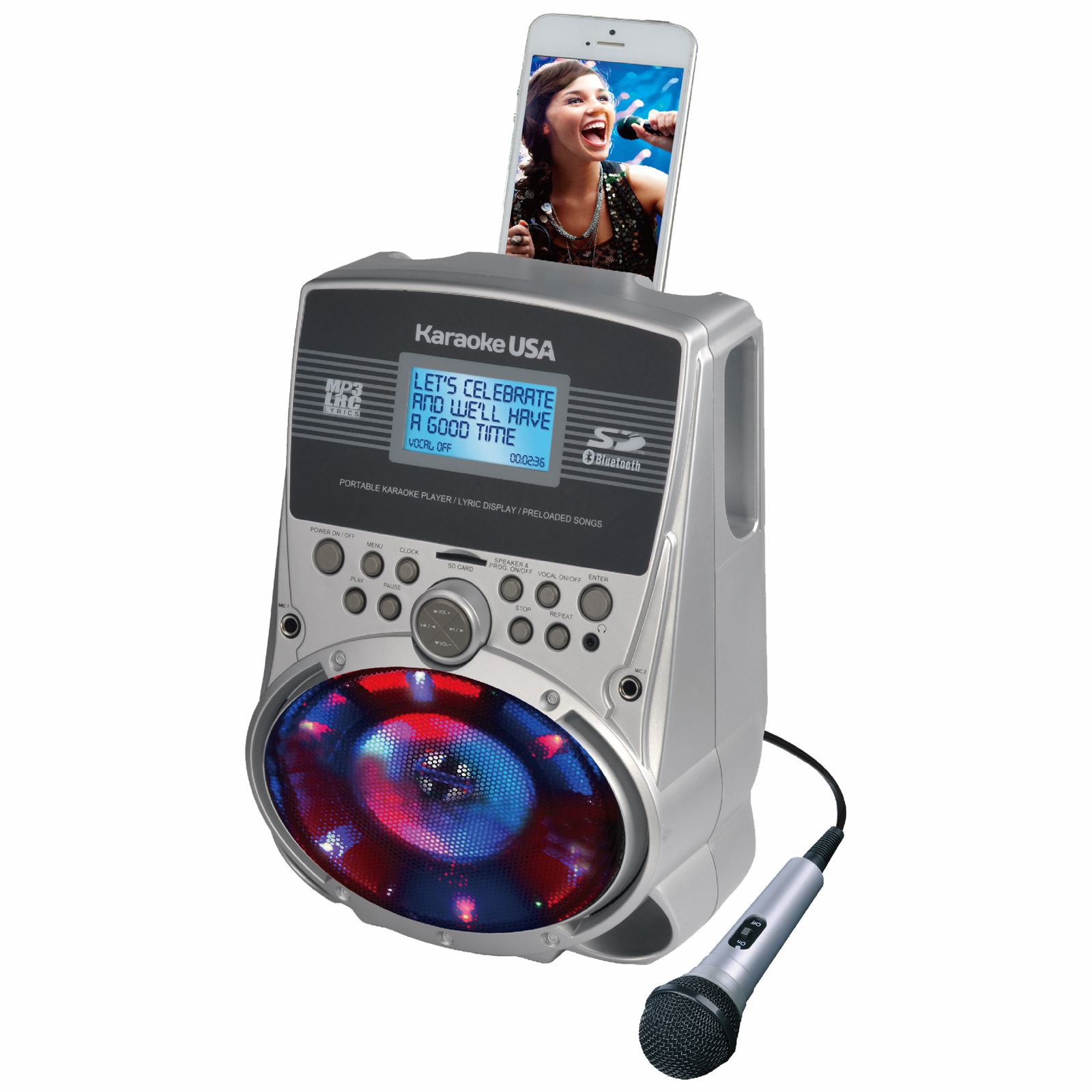 SD517 Portable Karaoke MP3 Lyric Player with 3.2" Lyric Screen, SD Slot